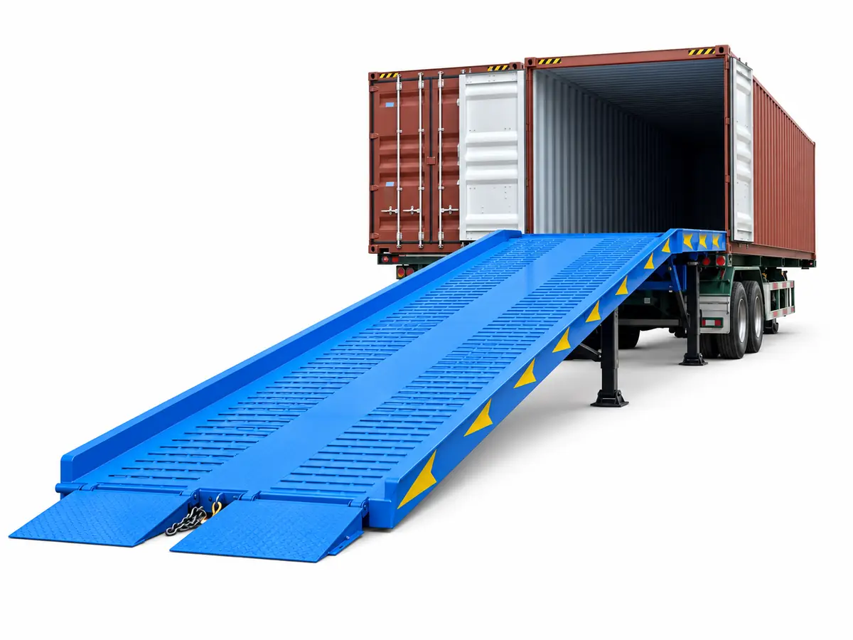 Cầu Dẫn Lên Container – Cầu Cho Xe Nâng Lên Container
