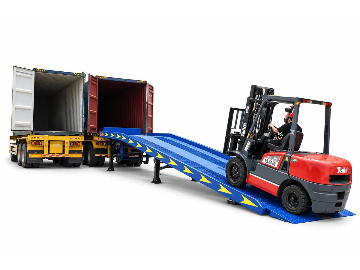 Cầu Dẫn Lên Container – Cầu Cho Xe Nâng Lên Container